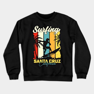 Surfing | Santa Cruz California Crewneck Sweatshirt